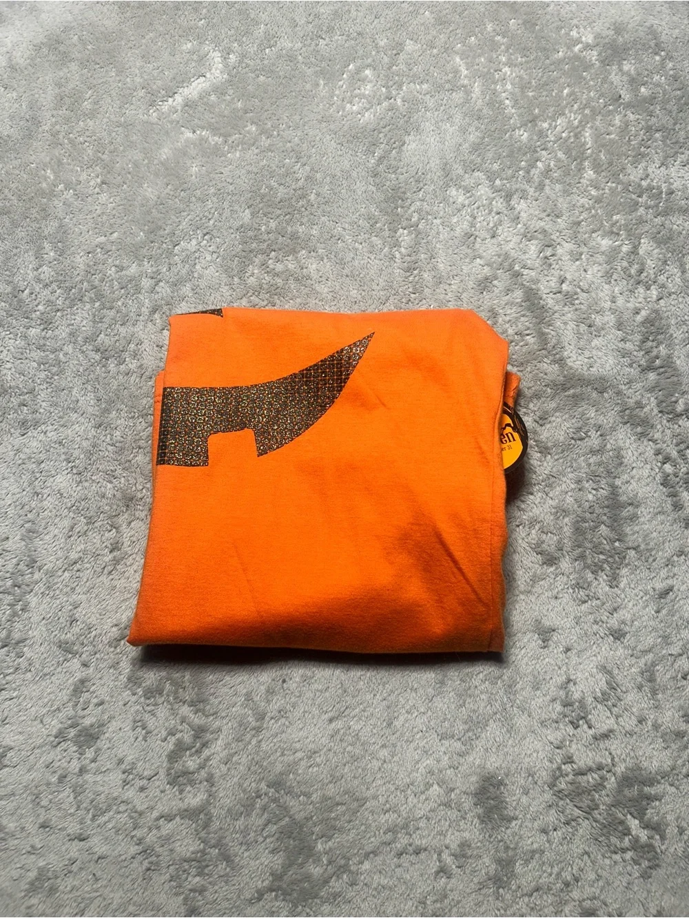 Kids Orange Pumpkin Face Halloween Costume Tee